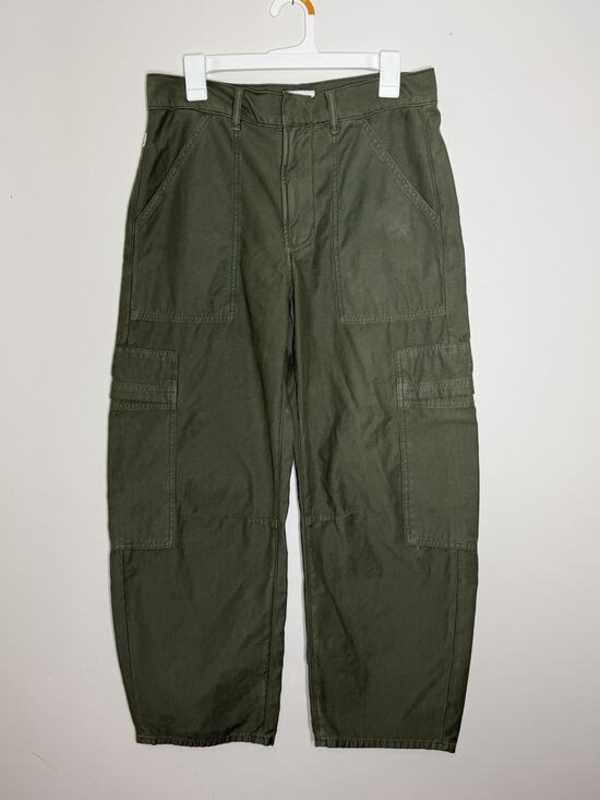 Citizens Of Humanity Pants - Citizens Of Humanity Pants Womens 28 Marcelle Low Slung Cargo Barrel Leg Utility